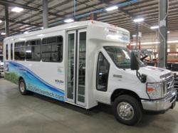 ROUSH CleanTech Ford E-450 shuttle bus